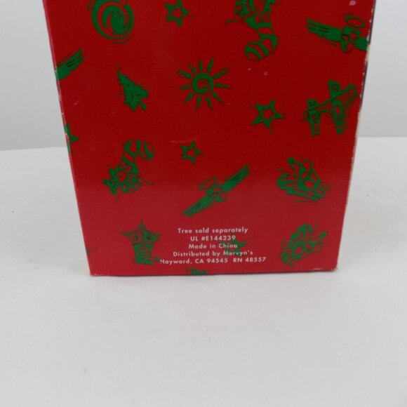 Mervyns Village Square Lighted Christmas Clock Tower 1990s Original Box Tested - Picture 8 of 8